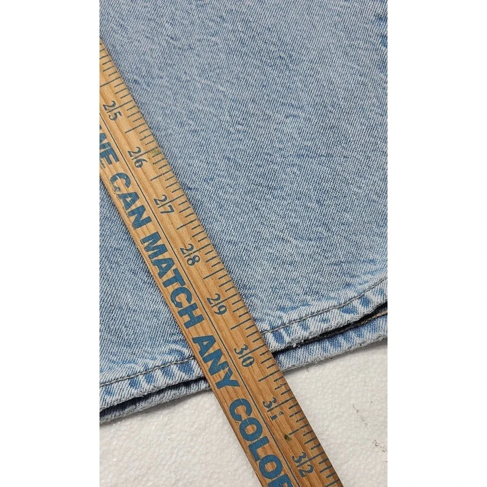 American Eagle Strigid Light Wash Wide Leg High Rise Jeans Womens 16 Regular